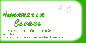 annamaria csepes business card